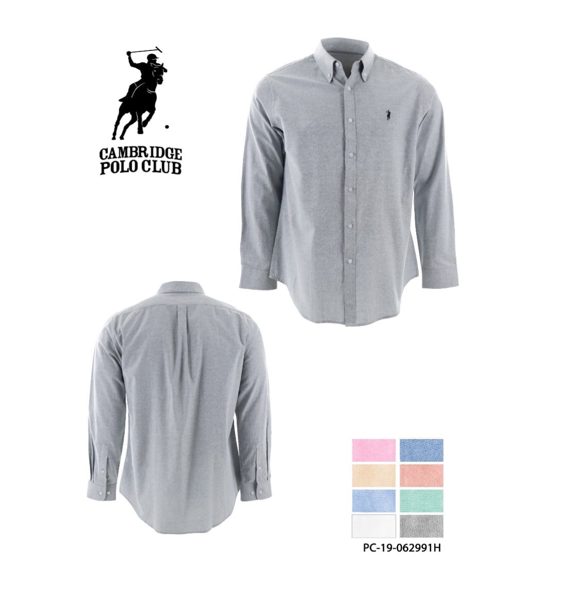 Camisa Polo de caballero M/L 2996