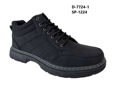 Zapato Bota Hang Ten Negro 7724-1